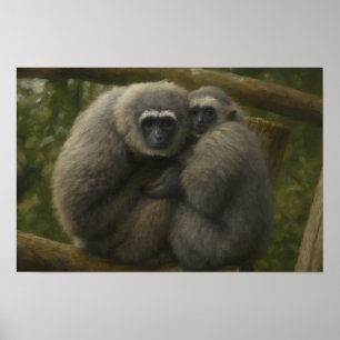 Póster Compañeros Gibbon - Retrato Emocional de la Vida S