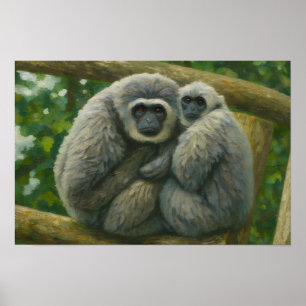 Póster Compañeros Gibbon - Retrato Emocional de la Vida S