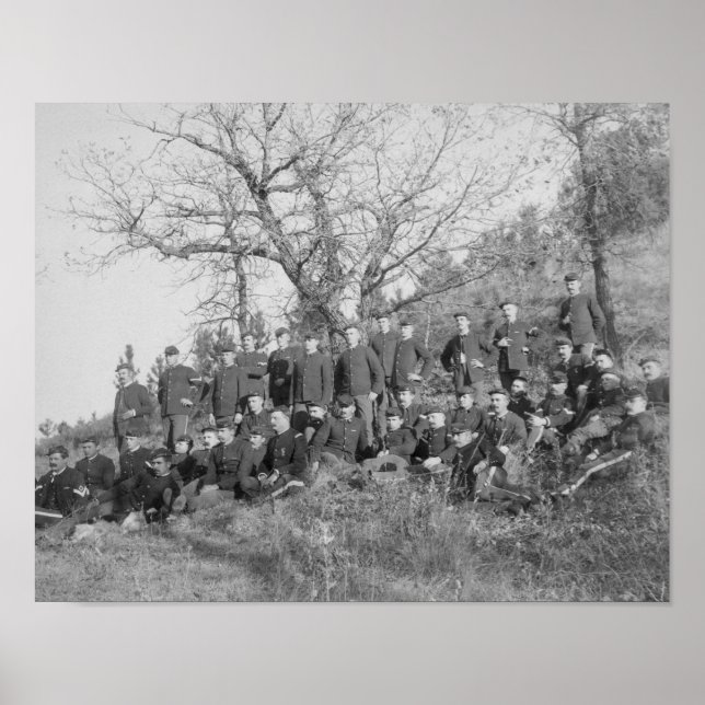 Póster Compañía C, 3ª infantería estadounidense en Fort M (Frente)