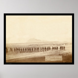 Póster Compañía C 3ª Infantería estadounidense SD 1890
