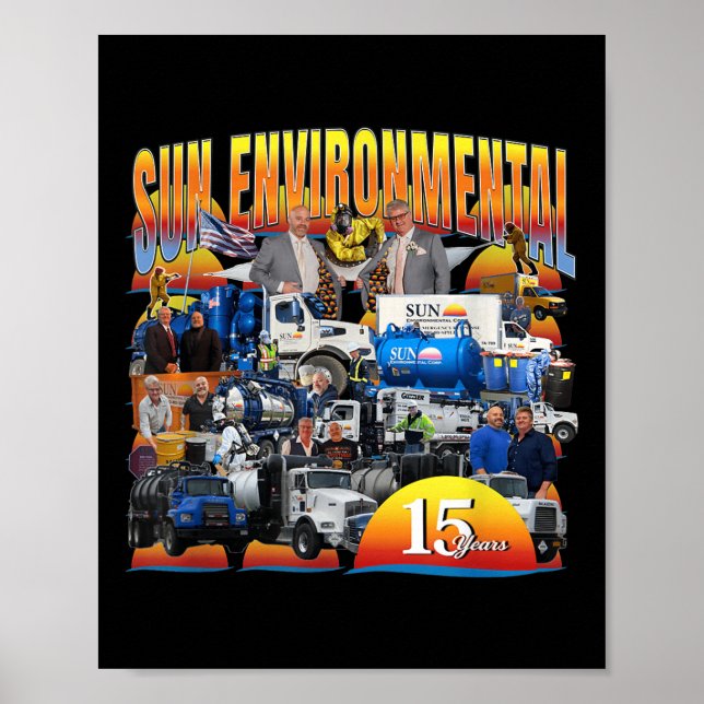 Póster Compañía de aniversario de Sun Environmental V2  (Frente)