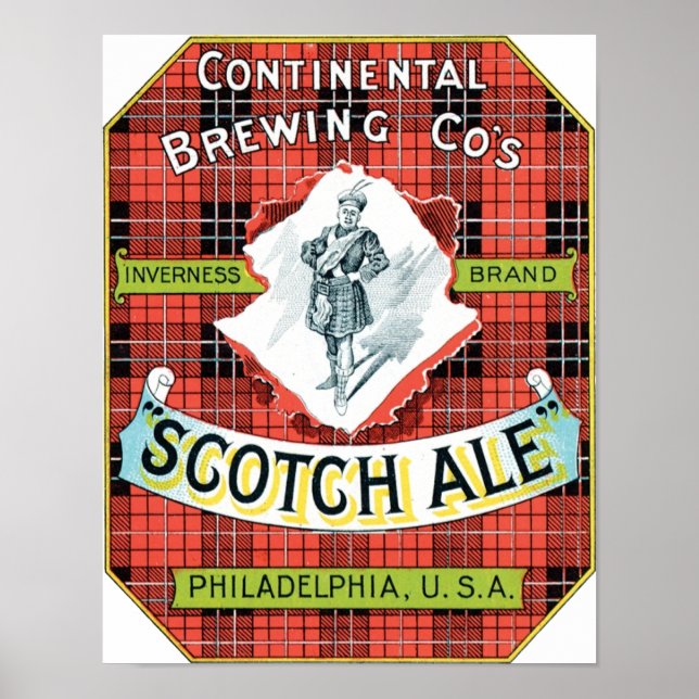 Póster Compañía de fabricación continental Scotch Ale (Frente)