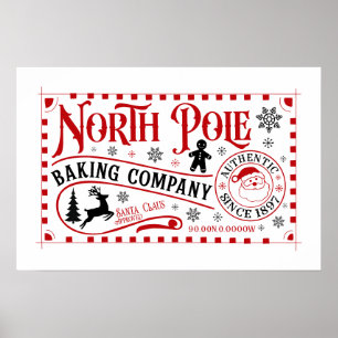 Póster Compañía de Panadería Polo Norte 