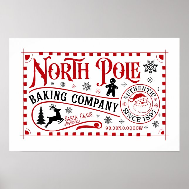 Póster Compañía de Panadería Polo Norte  (Frente)