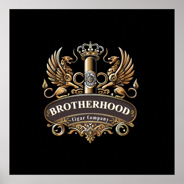 Póster Compañía de Puros Brotherhood (Frente)