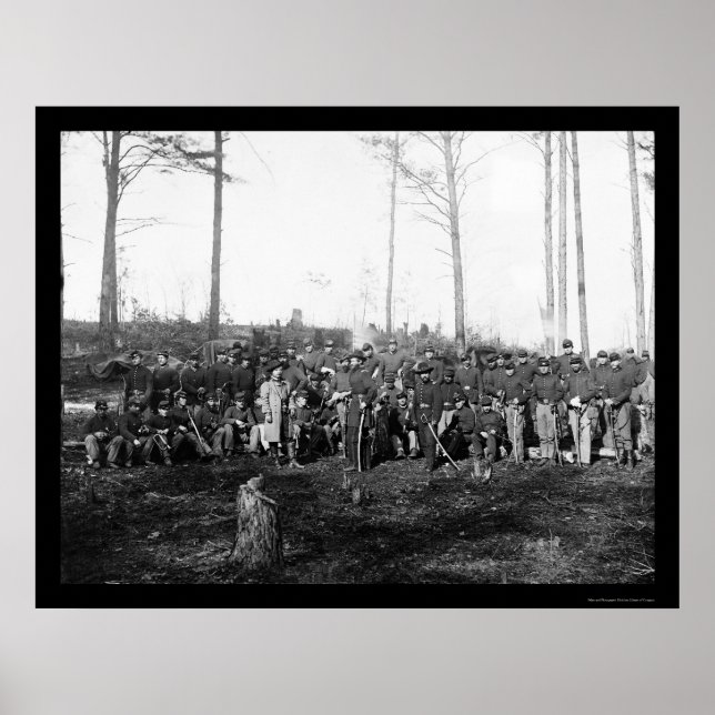 Póster Compañía K, primer Cuerpo de Caballería de los Est (Frente)