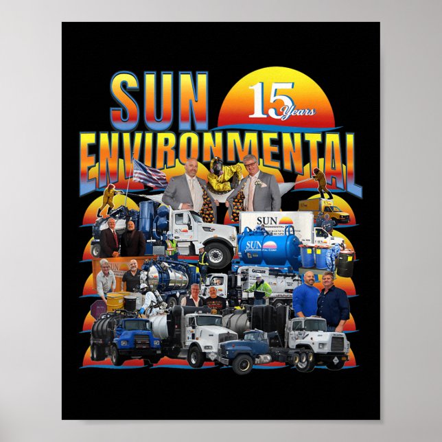 Póster Compañía Sun Environmental Aniversario V1  (Frente)