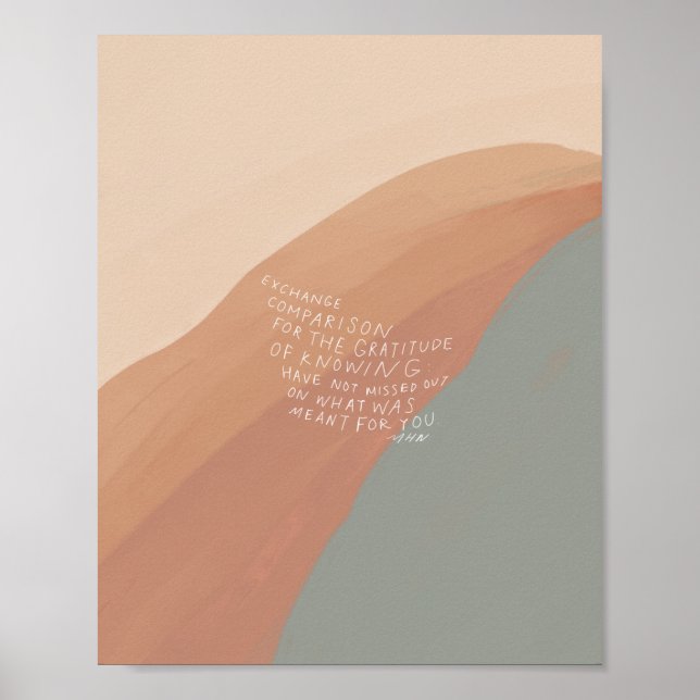 Póster "Comparación de intercambio por la gratitud de sab (Frente)