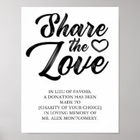 Comparte el amor - Libertad de Boda de favores