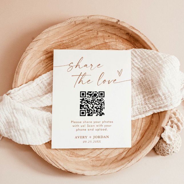 Póster Comparte el Rótulo de fotos del Boda de código QR  (Subido por el creador)