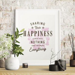 Póster Comparte tu felicidad