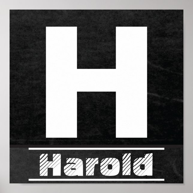 Póster Compartimiento inicial H | Personalizar (Frente)