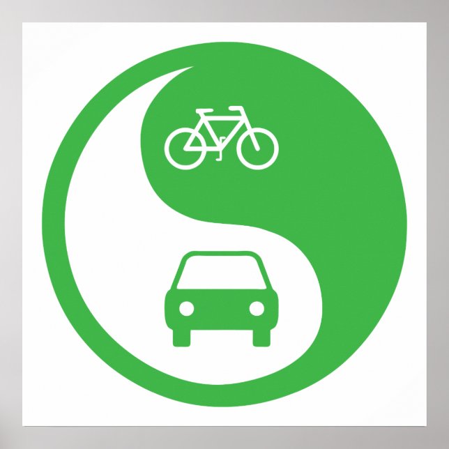 Póster Compartir el camino Yin Yang (Frente)