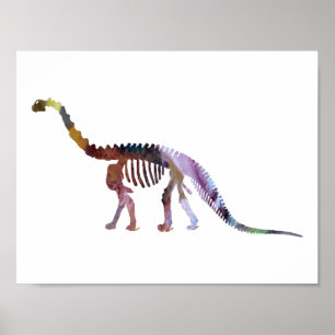 Póster compasaurus skeleton