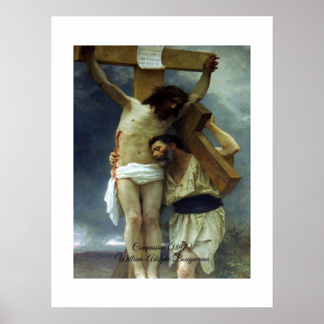 Póster Compasión de Cristo Bouguereau (Frente)