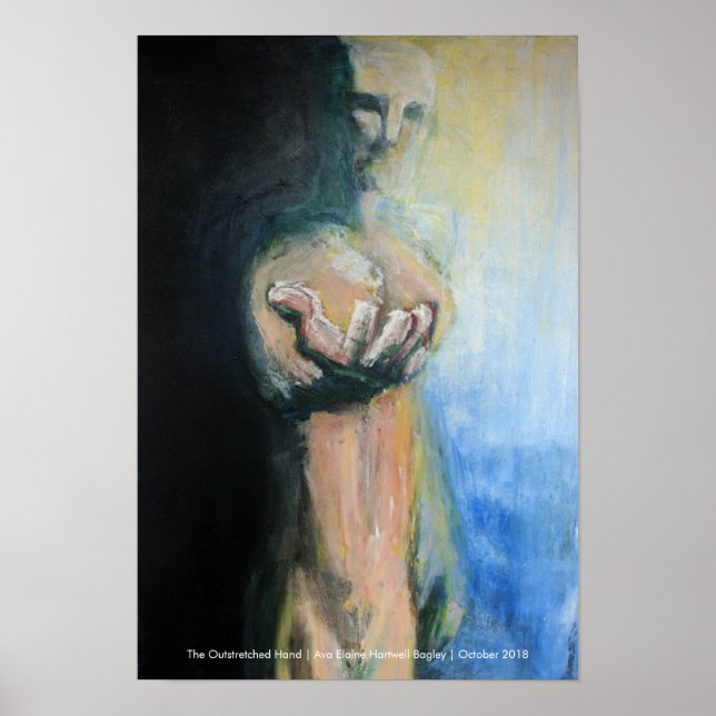 Póster "Compasión: La mano extendida" (Frente)