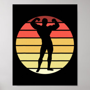 Póster Competencia de Bodybuilding Mens de elevación de p