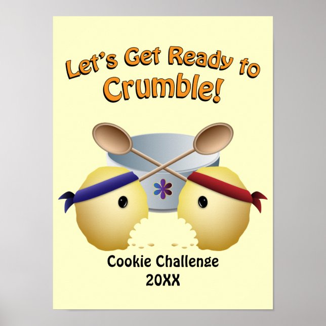 Póster Competencia de cookie (Frente)