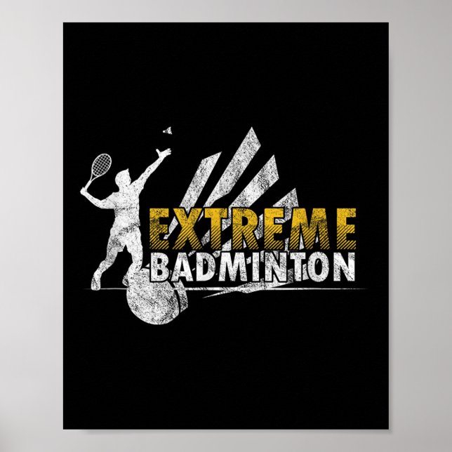 Póster Competencia de videojuegos Extreme Badminton Compe (Frente)