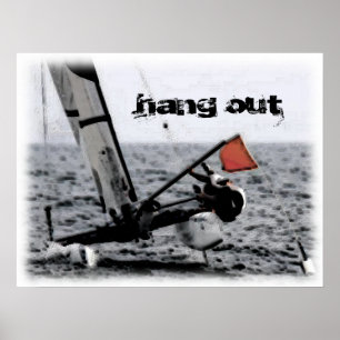 Póster Competencia Vela Catamarán