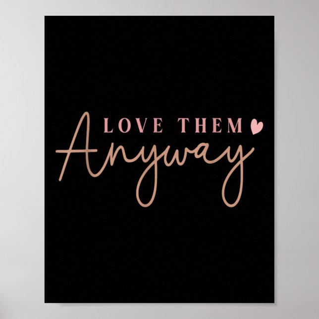 Póster Compionaje de expresiones de amor motivacional con (Frente)