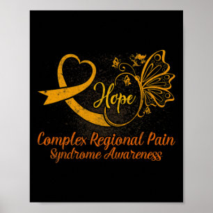 Póster Complejo de concientización CRPS Síndrome de Dolor