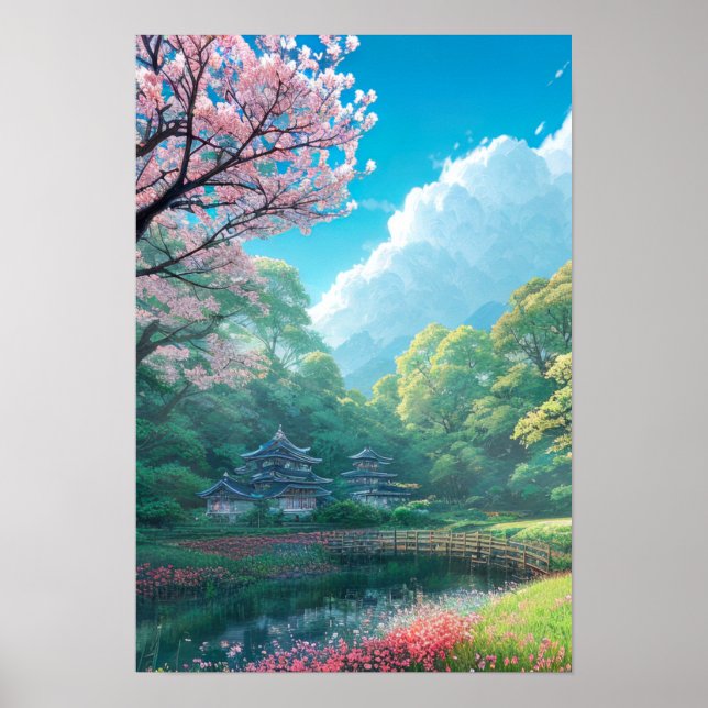 Póster Complejo de templos forestales (Frente)