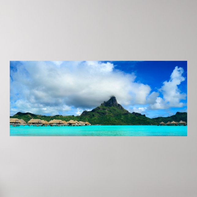 Póster Complejo tropical sobre el panorama poster de Bora (Frente)