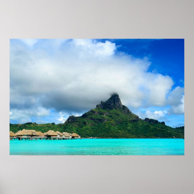 Póster Complejo tropical sobre el panorama poster de Bora (Frente)
