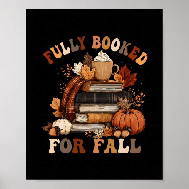 Póster Completamente Reservado Para Otoño Libros 1  (Frente)