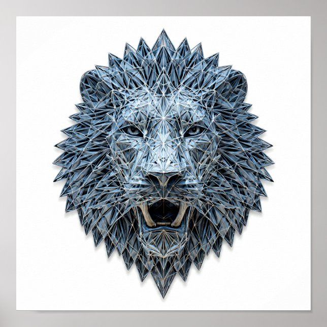Póster Complex Royal Symbolism: Regal Lion Head (Frente)