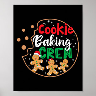 Póster Cómplice Baking Crew Funny Pajamas Familiar Navida