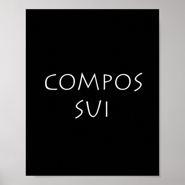 Póster Compos sui (Frente)