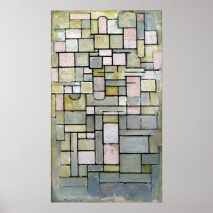 Póster Composición 8 de Piet Mondrian