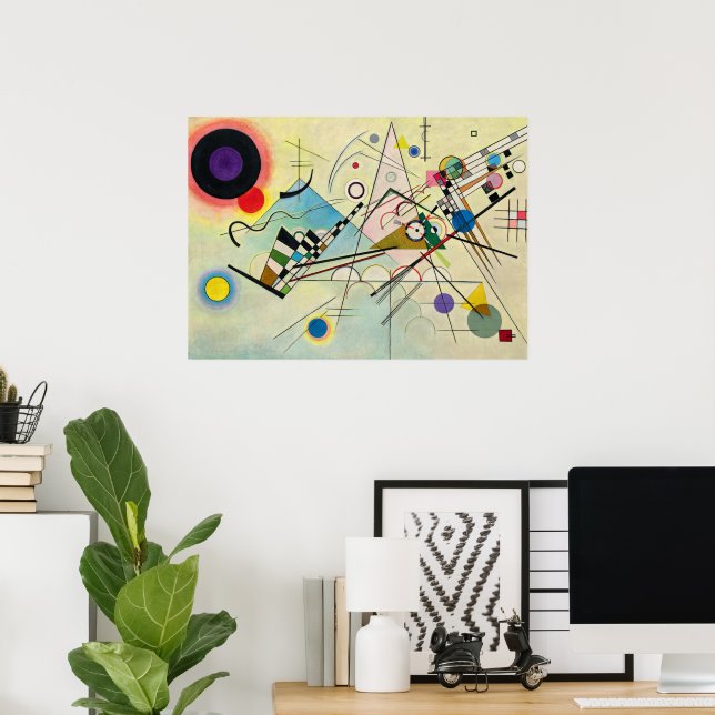 Póster Composición 8 de Wassily Kandinsky (Oficina en casa)