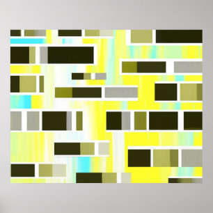 Póster Composición abstracta