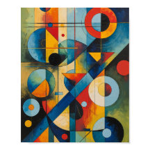 Composición abstracta geométrica dinámica