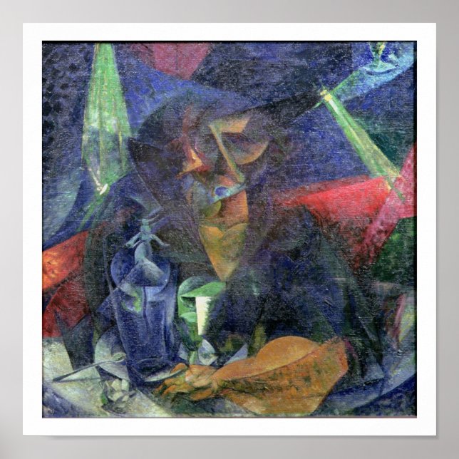 Póster Composición con la figura de una mujer, 1912 (acei (Frente)