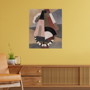 Póster Composición Cubista de Serge Charchoune Tonos Terr