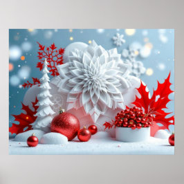 Póster Composición de Flor de Invierno