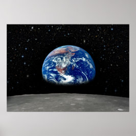 Póster Composición de la Tierra en ascenso