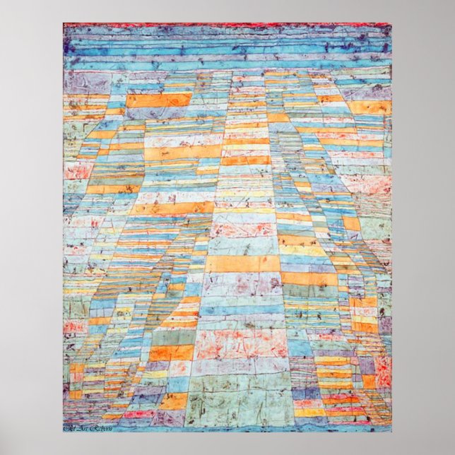 Póster Composición De Paul Klee En Un Círculo (Frente)