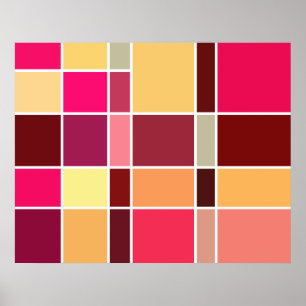 Póster Composición de resumen de color