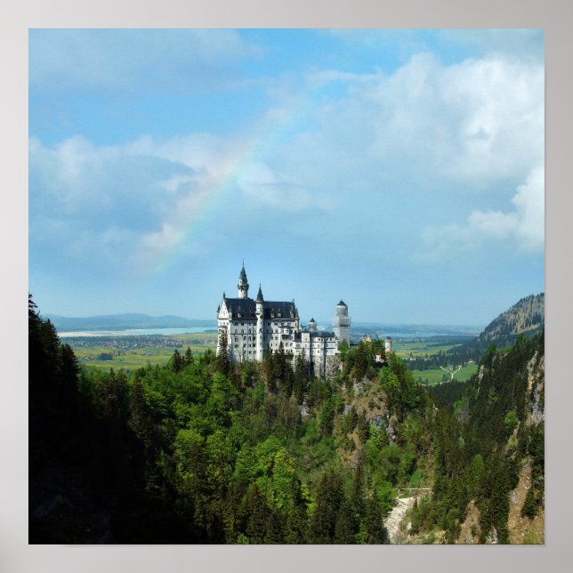 Póster Composición de Schloss Neuschwanstein (Frente)