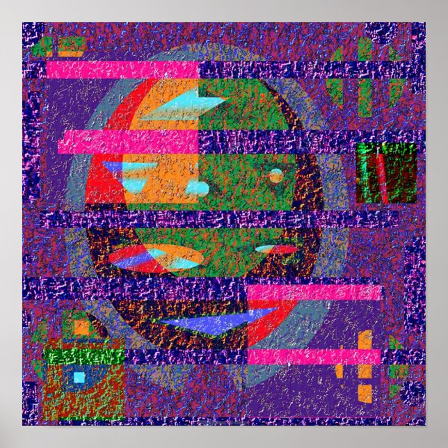 Póster Composición de textura 1.2d (Frente)