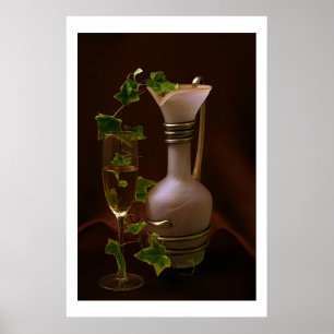 Póster Composición en púrpura