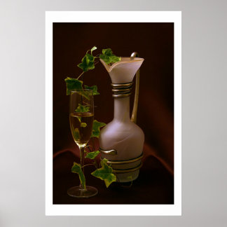 Póster Composición en púrpura