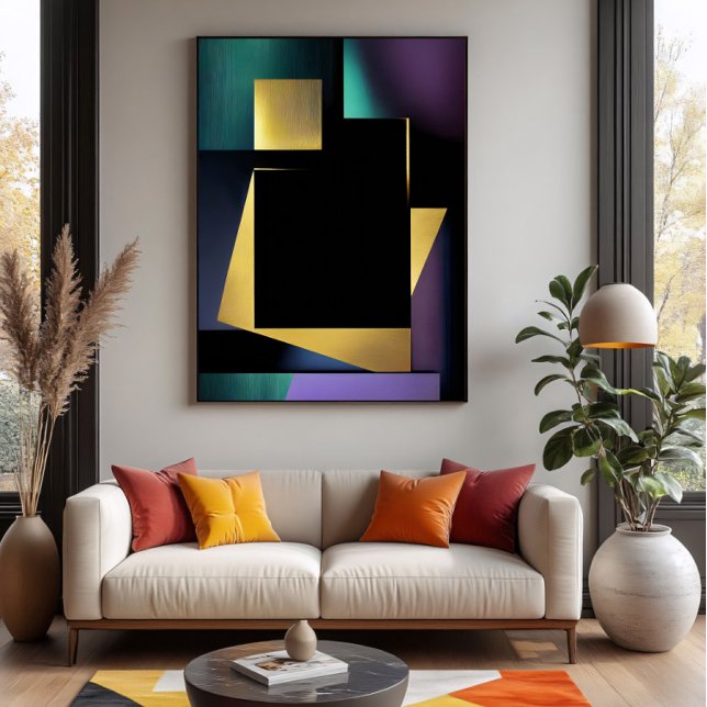 Póster Composición geométrica de lujo moderno (Subido por el creador)