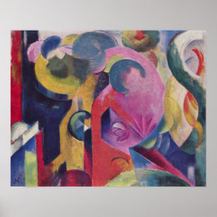 Póster Composición III de Franz Marc