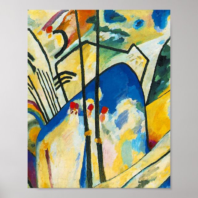 Póster Composición IV de Vassily Kandinsky (Frente)